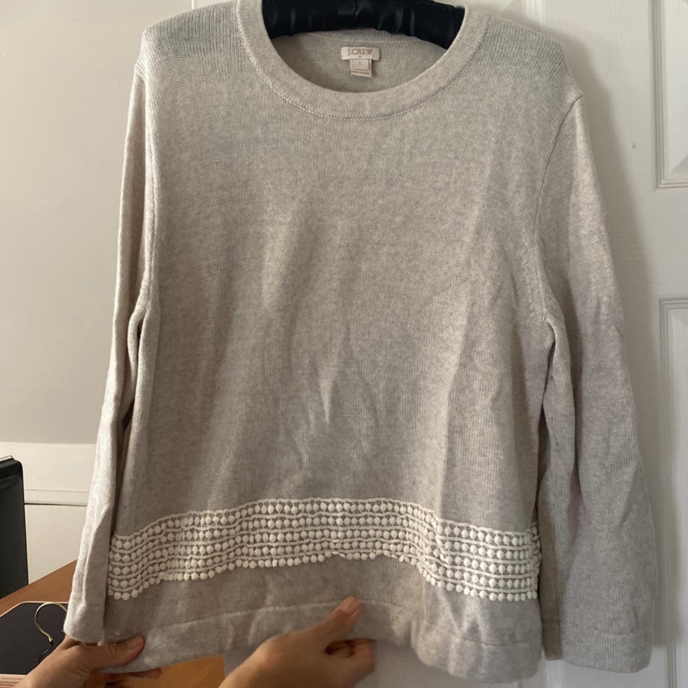 JCrew large grey wool sweater